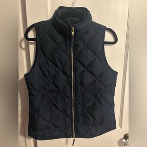 J. Crew Puffer Vest Size Small Dark Blue